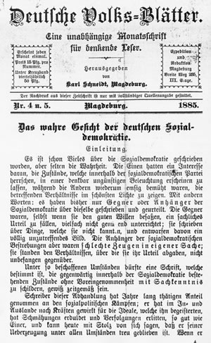 Deutsche Volksblätter Nr. 4 u. 5/1885 width=